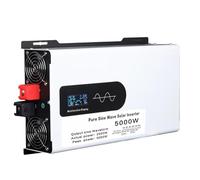 Onduleur Solaire Hybride 5000/6000/8000/10000/12000 W, 12 V/24 V/48 V/60 V/72 V/96 V CC vers 110 V/220 V, avec 2 Prises CA Et Écran LCD, pour Batteries Plomb-Acide/Lithium Domestiques.