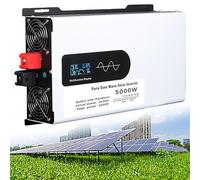Onduleur Solaire Hybride Sinusoïdal Pur 5000/6000/8000/10000/12000 W, 12 V 24 V 48 V 60 V 72 V 96 V CC vers 110 V 220 V CA, avec Écran LCD, pour Camion, Maison, Véhicule, Ordinateur Portable, Voyage
