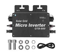 Onduleur Solaire Micro Onduleur 800W 30A Contrôle WIFI Contrôleur D'Onduleur Solaire Identification Automatique DC à AC Onduleur Solaire 120 230V IP65 Étanche Onduleur Solaire Onduleur de(Le noir)