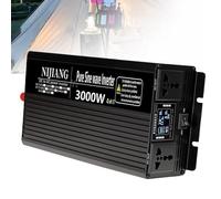 Onduleur Transformateur Convertisseur Pur Sinus Puissance 3000W 4000W 5000W 6000W 8000W 10000W 12000W DC 12V 24V 48V 60V 72V à AC 220V 230V 240V pour Automatique Solaire Voiture(3000W,24Vto110V)