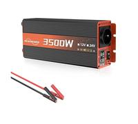 Onduleur Transformateur Convertisseur Voltmètre LED À Onde Sinusoïdale 3500 W DC 12 V vers AC 220 V 50 Hz Prise UE Convertisseur