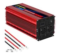 Onduleur Transformateur Onduleur 10000 W DC 12 V vers AC 220 V/230 V, Convertisseur De Puissance À Onde Sinusoïdale, Affichage LED Et Prise UE Convertisseur(12V 10000W 220V EU)