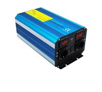 Onduleur Transformateur Onduleur 5000 W DC12 V/24 V AC 220 V 50 Hz/60 Hz Convertisseur Tension pour Voiture avec Double Prise UE Et Affichage LED pour Camping-Car Convertisseur(12V,5000W 60Hz EU)