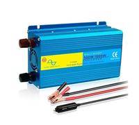 Onduleur Transformateur Onduleur 60 Hz Convertisseur CC 12 V/24 V vers CA 220 V/110 V pour Installation Solaire Domestique Et Camping en Plein Air Onde Sinusoïdale Convertisseur(12V 220V 1000W Peak)