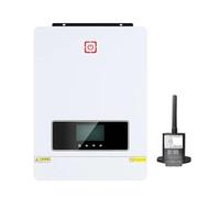 Onduleur Transformateur Onduleur Hybride Solaire 10200 W Double Contrôleur MPPT 160 A 48V 230V sur Réseau Hors Réseau Double Entrée PV Max. Onde Sinusoïdale 500 V Convertisseur(10.2KW-BMS-WiFi)