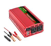 Onduleur Transformateur Onduleur Sinusoïdal Modifié 1500 W 110 V 60 Hz Transformateur Haute Puissance Convertisseur De Tension DC12 V/24 V Convertisseur(12V 1500W 110V NOLED)