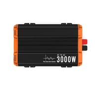 Onduleur Transformateur Onduleur Sinusoïdal Pur 12 V/24 V/48 V vers 220 V/230 V Convertisseur De Puissance pour Camping-Car Et Maison Écran LCD Accessoires Automobiles Convertisseur(Europe,2500W-24V)