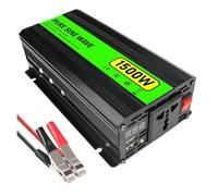 Onduleur Transformateur Onduleur Sinusoïdal Pur 2000W 12V vers 220V CA Prise Universelle pour Système Solaire Voiture Maison Camping-Car Protection Contre Les Surcharges Convertisseur(1500W)