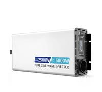 Onduleur Transformateur Onduleur Sinusoïdal Pur 24 V 5000 W avec Écran Couleur, Convertisseur D'énergie Solaire 12 V 220 V pour Camping-Car Et Caravane. Convertisseur(24V)