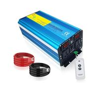 Onduleur Transformateur Onduleur Sinusoïdal Pur 8000 W 12/24/48 V CC vers 110/127/220 V CA Télécommande Portable Prise UE/US/Un Convertisseur(12V 220V 50hz Un)