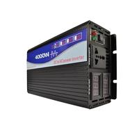 Onduleur Transformateur Onduleur Solaire pour Voiture Double Affichage Numérique 2000W 3000W 4000W Sinusoïdal Pur 12V CC 24V-72V CA vers 110V 220V CA Convertisseur(24V,230V-240V(50Hz) EU,4KW 2KW)