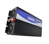 Onduleur Transformateur Onduleur Solaire pour Voiture Double Affichage Numérique 2000W 3000W 4000W Sinusoïdal Pur 12V CC 24V-72V CA vers 110V 220V CA Convertisseur(24V,110V-120V(60Hz) EU,3KW 1.5W)