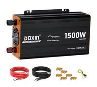 Onduleurs 1000/1500/2000/2500/3000/4000 W pour Véhicules - Convertisseur Onduleur pour Voiture 12 V CC à 220 V/230 V CA, Ports de Charge USB 5 V 2,4 A, Double Adaptateur CA pour la Maison,1500W