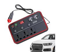 Onduleurs pour Véhicules | avec Prise USB Charge Rapide - Convertisseur de Courant Continu Alternatif,pour Camion, véhicule Utilitaire, Pickup, berline, SUV, Camping-Car,