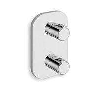 Ondyna Cristina - Douche encastrée - Facade thermostatique douche encastré NEW DAY Chromé (2 sorties) - Cristina Ondyna XE85251