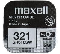 One (1) x Maxell 321 sr616sw SB-AF oxyde d'argent pour montre 1,55 V[87]
