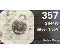 One (1) x Renata 357 SR44 W Sb-b9 Oxyde d'argent Piles pour Montre 1,55 V