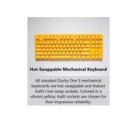 One 3 Yellow TKL Gaming Keyboard, RGB LED