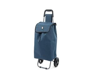 One 50 L - Trolley Chariot Porte-Poids (Shopping, marché) Pliable léger résistant imperméable (Bleu chiné)