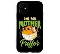 One Bad Mother Puffer Hilarious & Cute Puffer Fish Coque pour iPhone 11