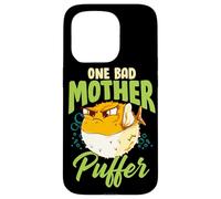 One Bad Mother Puffer Hilarious & Cute Puffer Fish Coque pour iPhone 15 Pro