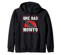 One Bad Mowfo Funny Lawn Mowing Design Sweat à Capuche