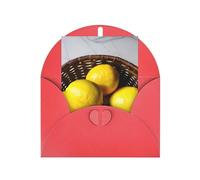 One Basket Lemons Organiseur de cartes de vœux Vierge à l'intérieur Cartes d'anniversaire Carte d'invitation