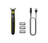 Philips Norelco OneBlade QP2724/10 rasoir pour homme Rasoir à grille Tondeuse Gris, Citron vert