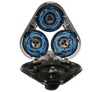 One Blade Tête de Rechange Lavable pour Philips S5000 S5370 S5571 S5420 S5140 S5078 S5077 S5050 S5380 S5400 Triple Tête Rotative Argenté