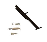 One by Camamoto | Béquille latérale universelle noire longueur 31 cm Adaptable Compatible avec Enduro, Cross, AM6 Enduro 50cc, CRF KLX 125cc 150cc, Pit Dirt, Pocket Bike, Motocross SHR-3