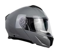 One by Camamoto | Casque de Scooter et Moto Urbain, Nardo Gris, Double Visière, Intérieur Amovible, Homologué ECE R22-06, Taille S (55-56 cm)