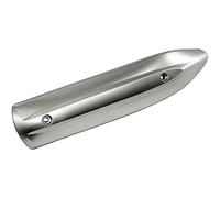 one by Camamoto cod. 77017504A protection contre la chaleur pot d'échappement compatible avec yamaha majesty 400cc année 2004-2006 (entraxe 268 mm) (chrome satiné), Argent