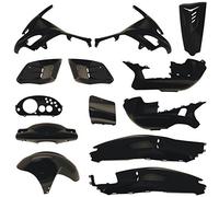 one by Camamoto cod. 77366000 kit complet carénage pièces plastiques couleur noir brillant compatible avec gilera runner 50 125 180 200cc (13 pcs) année 1996-1997-1998-1999-2000-2001-2002-2003-2004
