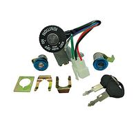 one by camamoto Complete Ignition Key Lock kit (cod 77208122 Complete Compatible avec kymco Top Boy 50cc Annee 11997-1998-1999-2000 | ref. orig. 35010KEB7E000M1)