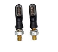 one by Camamoto Indicator Scooter/Clignotants Moto (cod 77206034 Paire de flèches LED pour moto Noir Certifié CE | Universel, compatible avec tout type de moto/scooter/am6/café race)