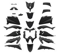 one by Camamoto Kit Carénages Complet en Plastique pour Yamaha T-Max 530 Année 2012-2013-2014 Matériau ABS 25 Pièces Couleur Noir Brillant