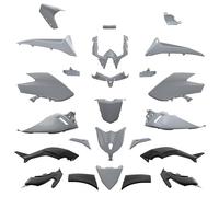 one by Camamoto Kit Carénages Complet en Plastique pour Yamaha T-Max 530 Année 2012-2013-2014 Matériau ABS 25 Pièces Couleur Nardo Grey