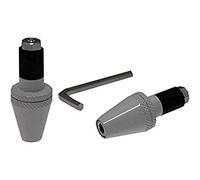 ONE by Camamoto Kit de guidon en aluminium CNC "Conical" / stabilisateurs de guidon set de balance pour moto scooter AM6 | couleur blanche | Universal inclus d'adaptateurs