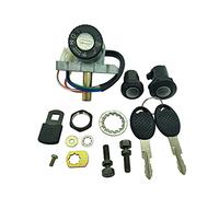 one by Camamoto kit Serrure Complet (cod 77208112 kit de Verrouillage Complet Bloc de clé de Contact avec Aprilia Gulliver AC/LC 50cc année 1995-1996-1997-1998 | réf.Original AP8201732)