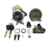 one by Camamoto kit Serrure Complet (cod 77208220 / Panneau de clé avec Bouchon Essence et Porte pour Objets compatibles avec Yamaha aerox/MBK Nitro de 1997 à 2002), Noir