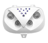 one by Camamoto Masque de Phare, Avant Compatible avec (cod.77201310A Masque de Phare Couleur Blanche avec LEDs pour MBK Booster/Yamaha bw's de 1994 à 2003)