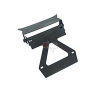 one by Camamoto Support Plaque immatriculation Compatible avec MBK/Booster/Yamaha bws coleour Noir usiné à partir de Solide et découpé au Laser