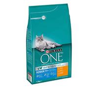 One Chat Senior 11+ Riche en Poulet et Céréales Intégrales 1,5 kg - 1500 g