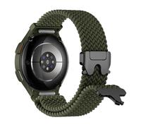 One Click Bracelet Tressé pour Samsung Galaxy Watch 7 6 5 4 FE 40mm 44mm/6&4 Classic 46 42 47 43 mm/5 Pro 45 mm,Élastique Nylon Bracelet Boucle parachute Sportband pour Samsung Watch 7 4 6 5 FE