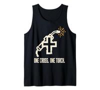 One Cross. One Torch. Design Soudeur Croix Débardeur