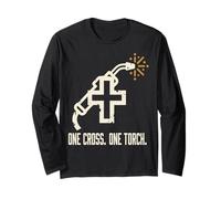 One Cross. One Torch. Design Soudeur Croix Manche Longue