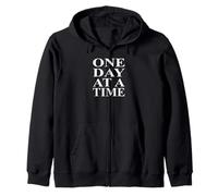 One Day at A Time Alcoholics AA Narcotiques NA Anonymous Sweat à Capuche