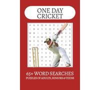One Day Cricket Word Search Puzzle Book: Word Searches with Easy to Read Print about One Day Cricket, Cricket, Sports and more | 6x9 inches| 65+ ... . Gift for Vacations, Holiday and Free Times