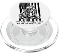 One Day We Will Wake Up to His Obituary Anti Fascism Resist PopSockets PopGrip pour MagSafe