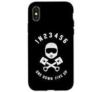 One Down Five Up Grille Moto - Design Biker Vintage Coque pour iPhone X/XS